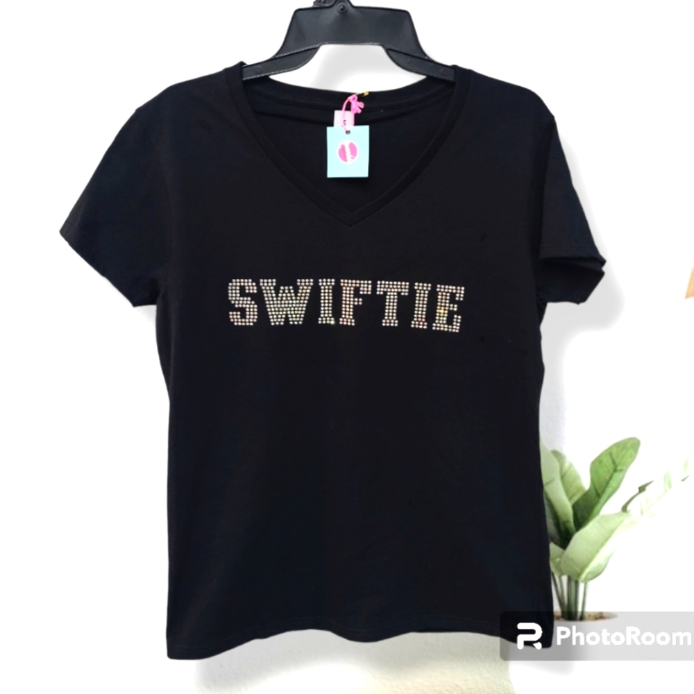 SWIFTIE rhinestone tshirt NEW Taylor Swift pride